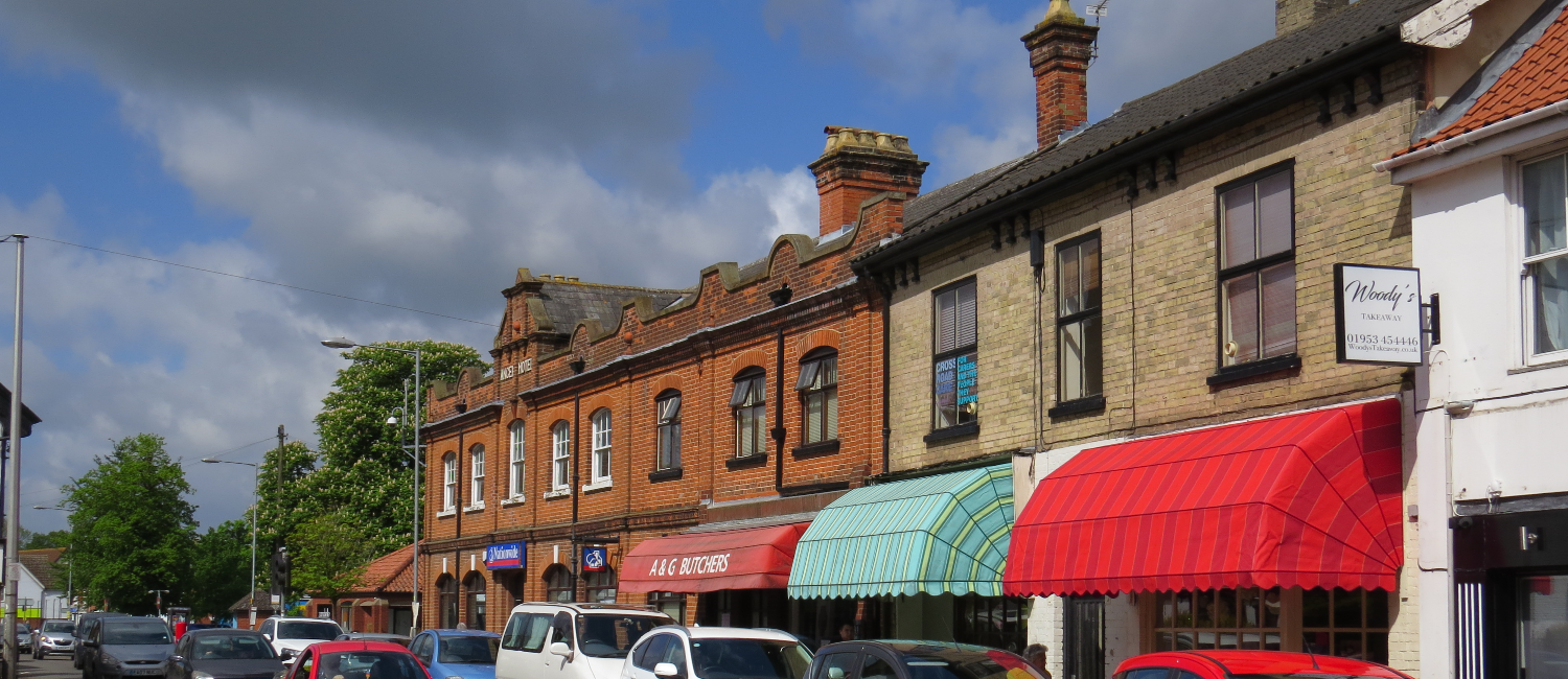 Commercial shops in Attleborough
